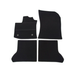Alfombrillas textiles negras para coche DACIA DOKKER (5s.) (2012-...) ELEGANT