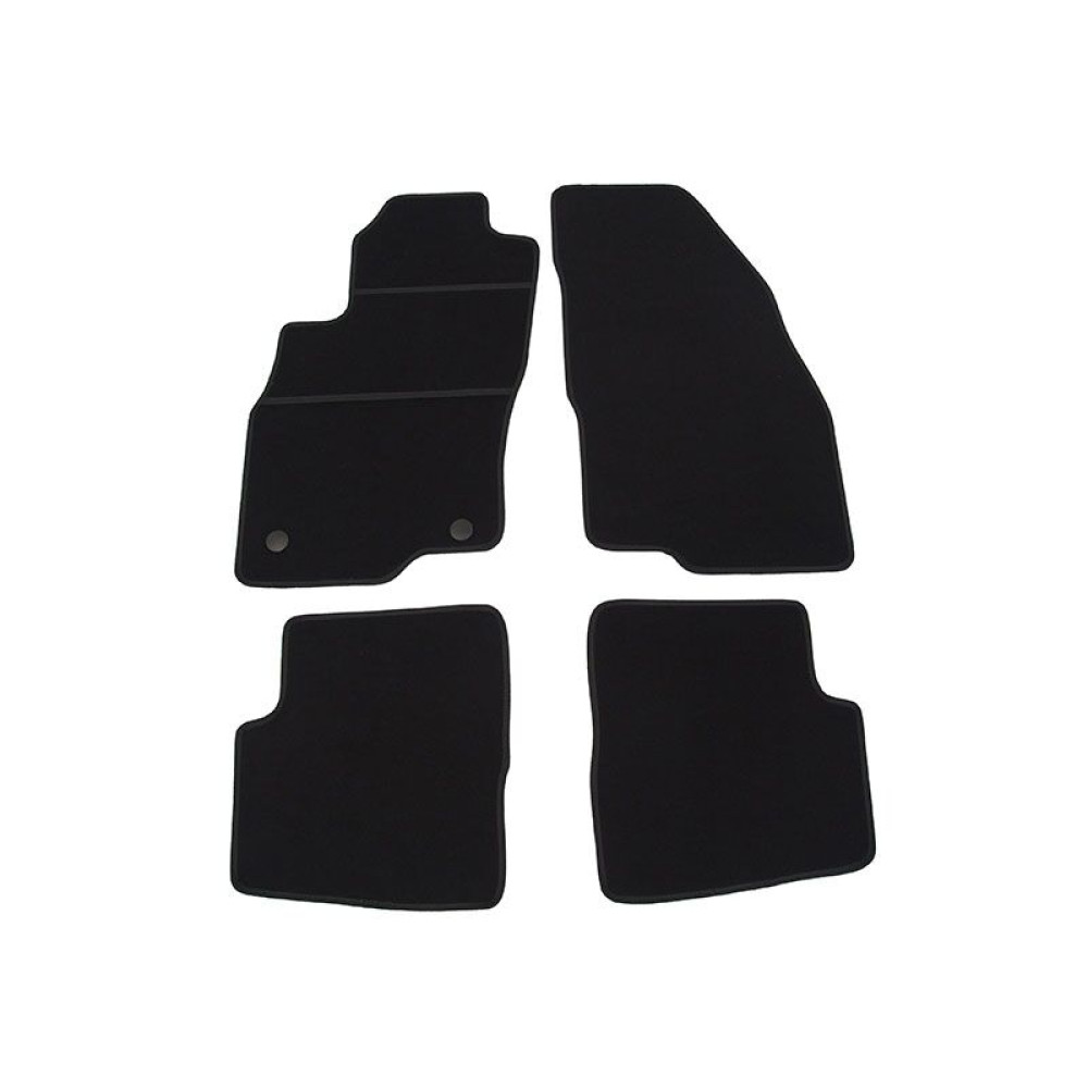 Car textile mats black FIAT GRANDE PUNTO (2005-2009) ELEGANT