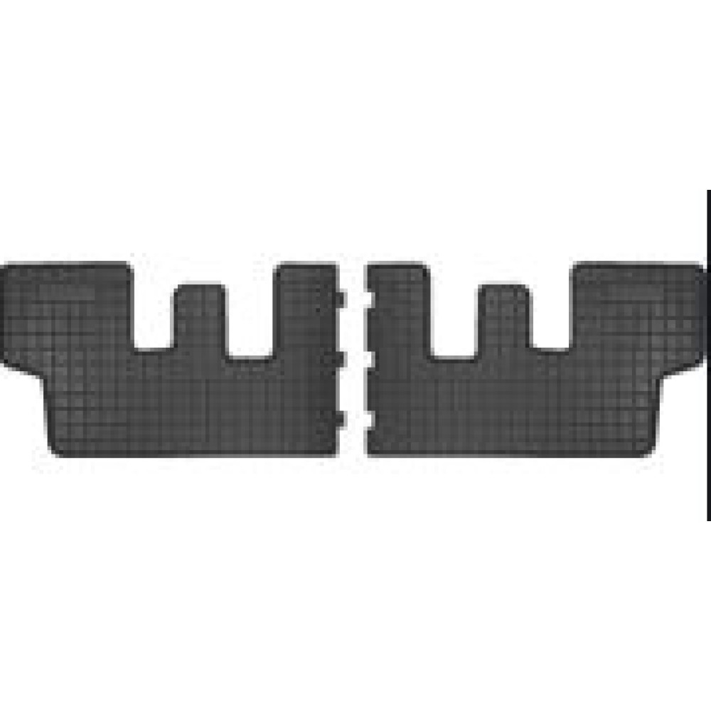 Car rubber floor mats black CITROEN C4 PICASSO/Grand Picasso II 3rd row (2013-...) NEGRO