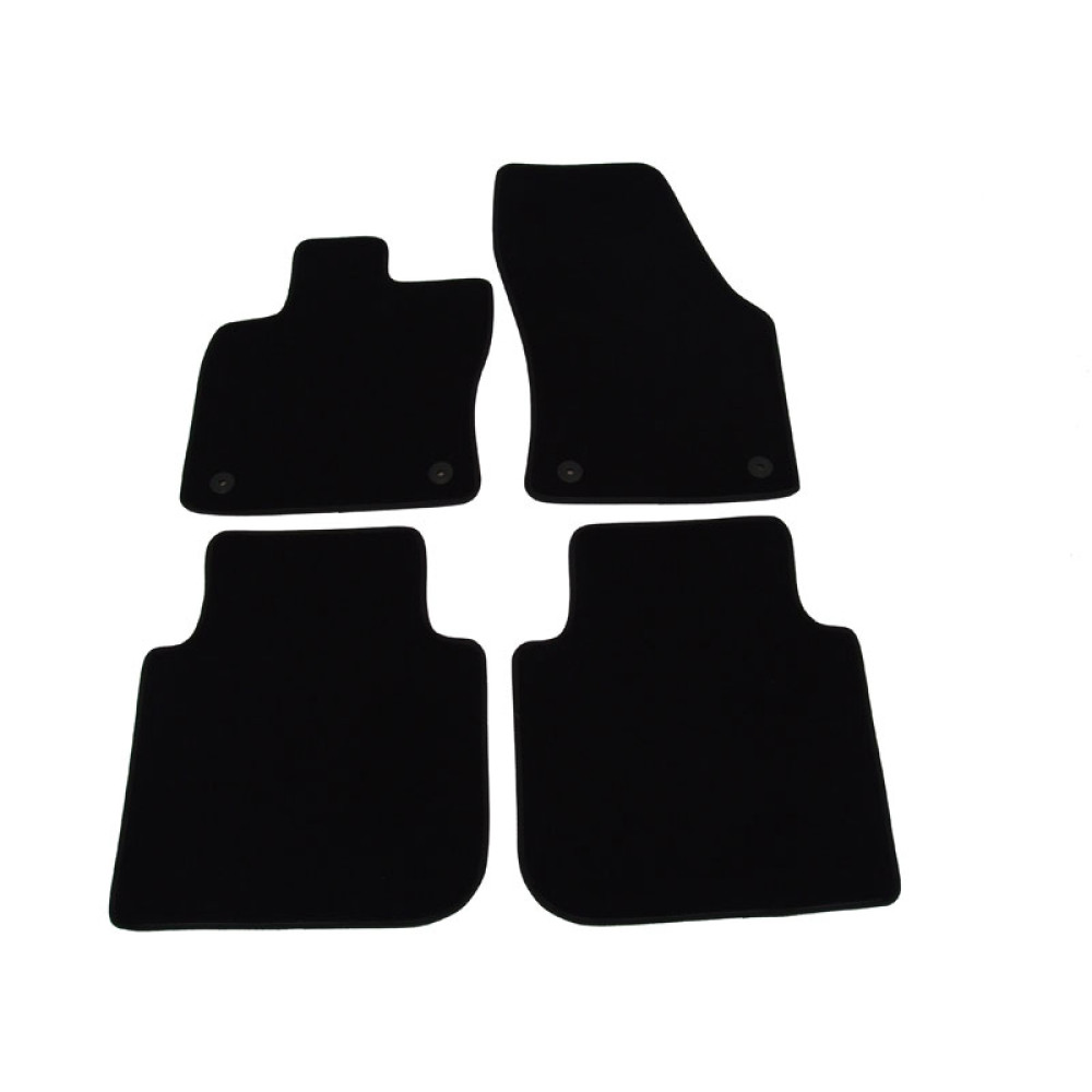 Car textile mats black SKODA KODIAQ (2016-...) LUXE
