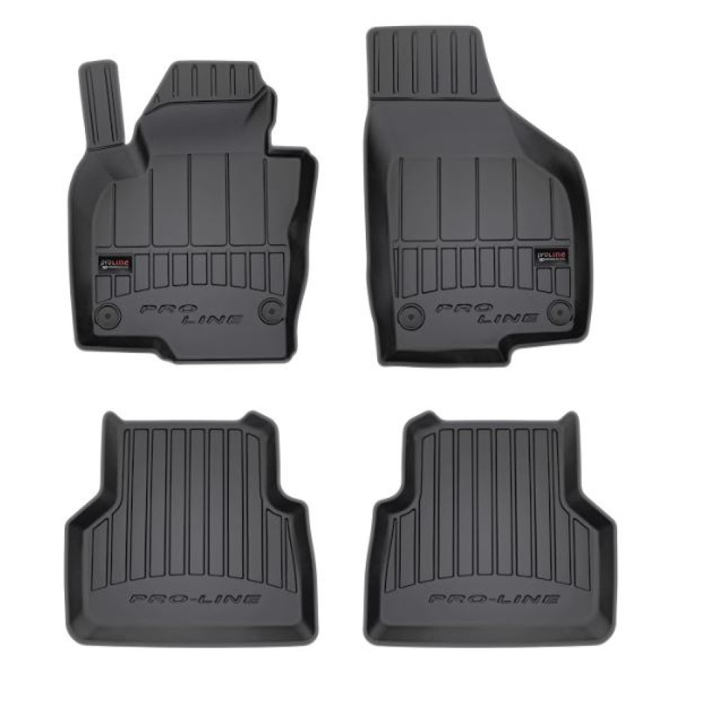 Car rubber floor mats black VW TIGUAN I (2008-2016) 3D FROGUM
