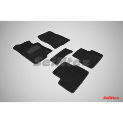 Car textile mats black 3D SEINTEX HONDA ACCORD (2008-2012)