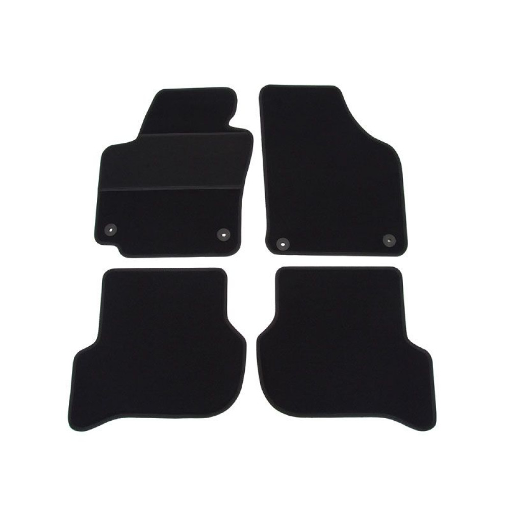Car textile mats black VW GOLF V PLUS (2004-2014) ELEGANT
