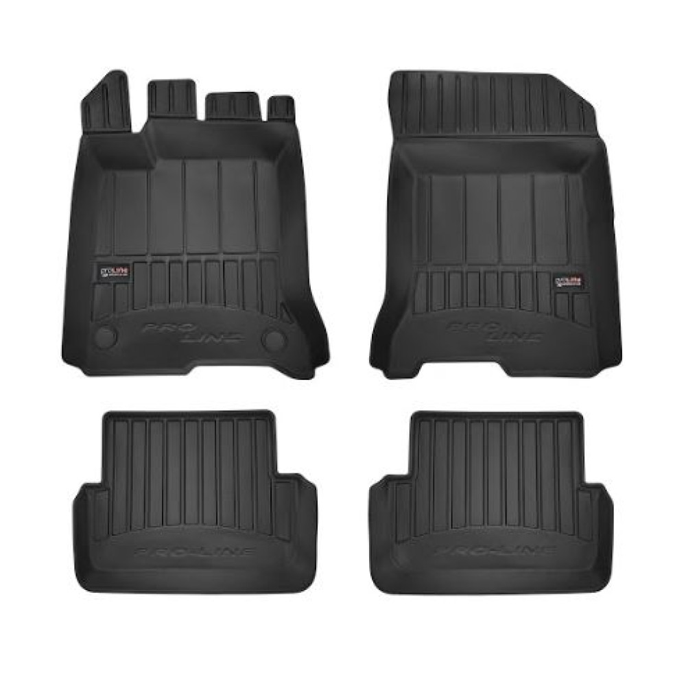 Car rubber floor mats black RENAULT LAGUNA III (2007-2015) 3D FROGUM