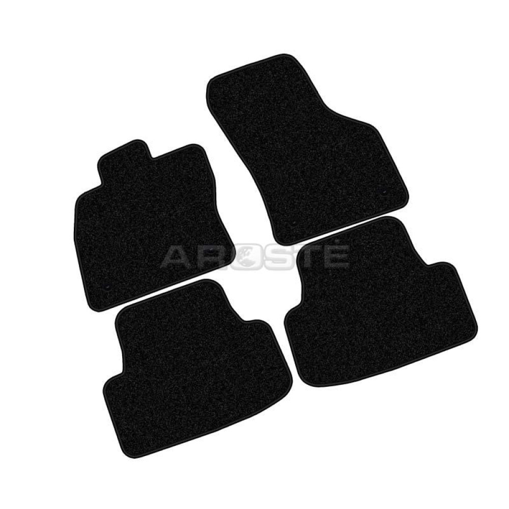 Car textile mats black SKODA OCTAVIA III (2013-...) LUXE
