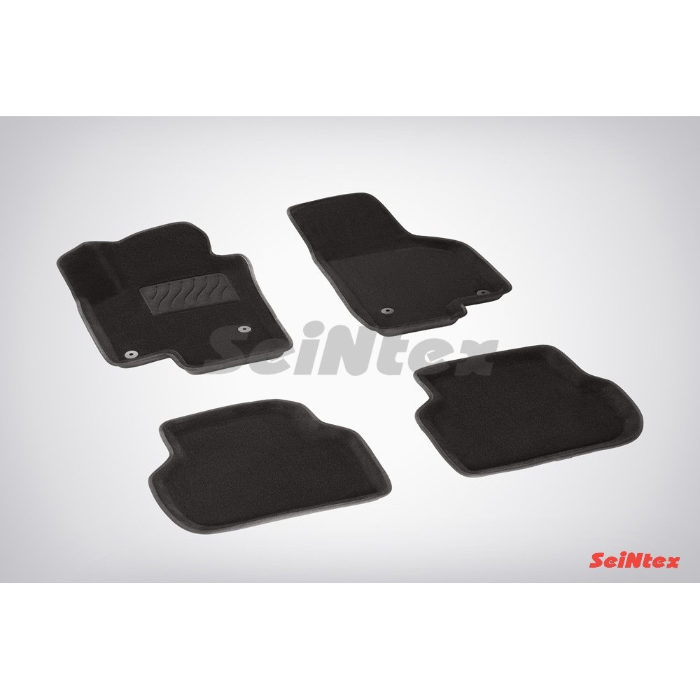 Car textile mats black 3D SEINTEX VOLKSWAGEN JETTA (2010-...)