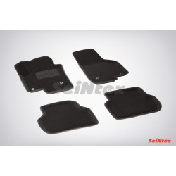Car textile mats black 3D SEINTEX VOLKSWAGEN JETTA (2010-...)