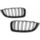 Front grills black gloss BMW 4 F32/F33/F36 Double Stripe M Design Piano Black (2013-...)