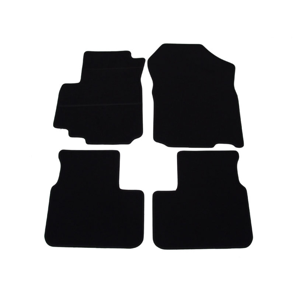 Car textile mats black SUZUKI SX-4 (2006-2013) ELEGANT