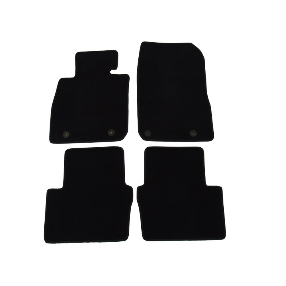 Car textile mats black MAZDA CX-3 (2015-...) LUXUS