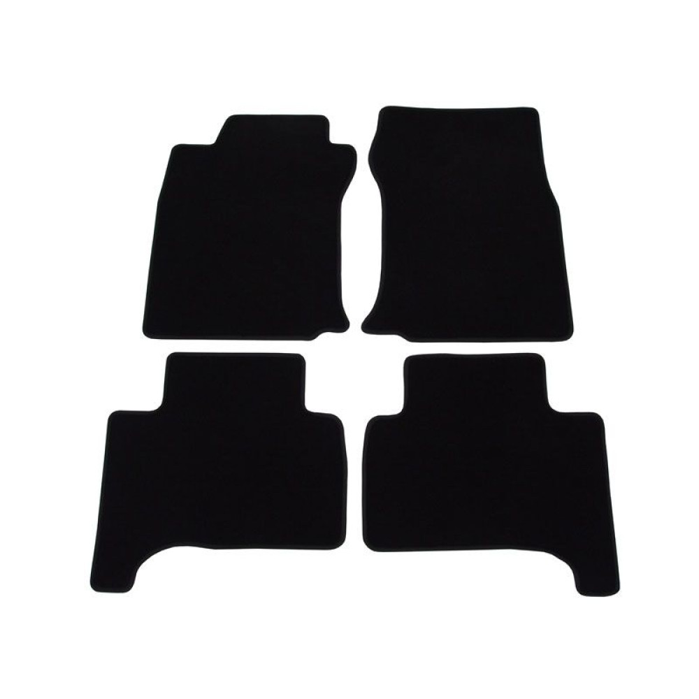Car textile mats black TOYOTA LANDCRUISER 120 (2003-2009) LUXUS