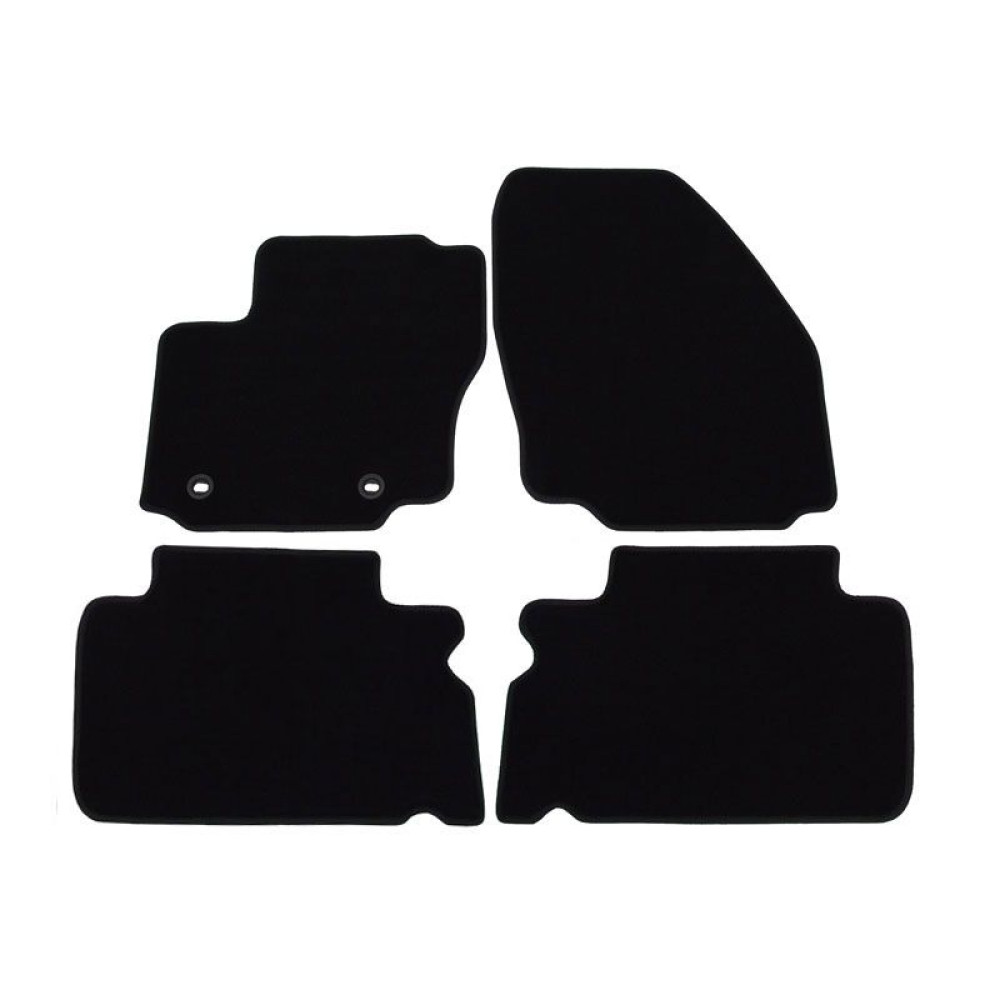 Car textile mats black FORD S-MAX (2006-2015) LUXUS