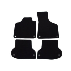 Alfombrillas textiles negras para coche AUDI A3 (2003-2013) LUXE