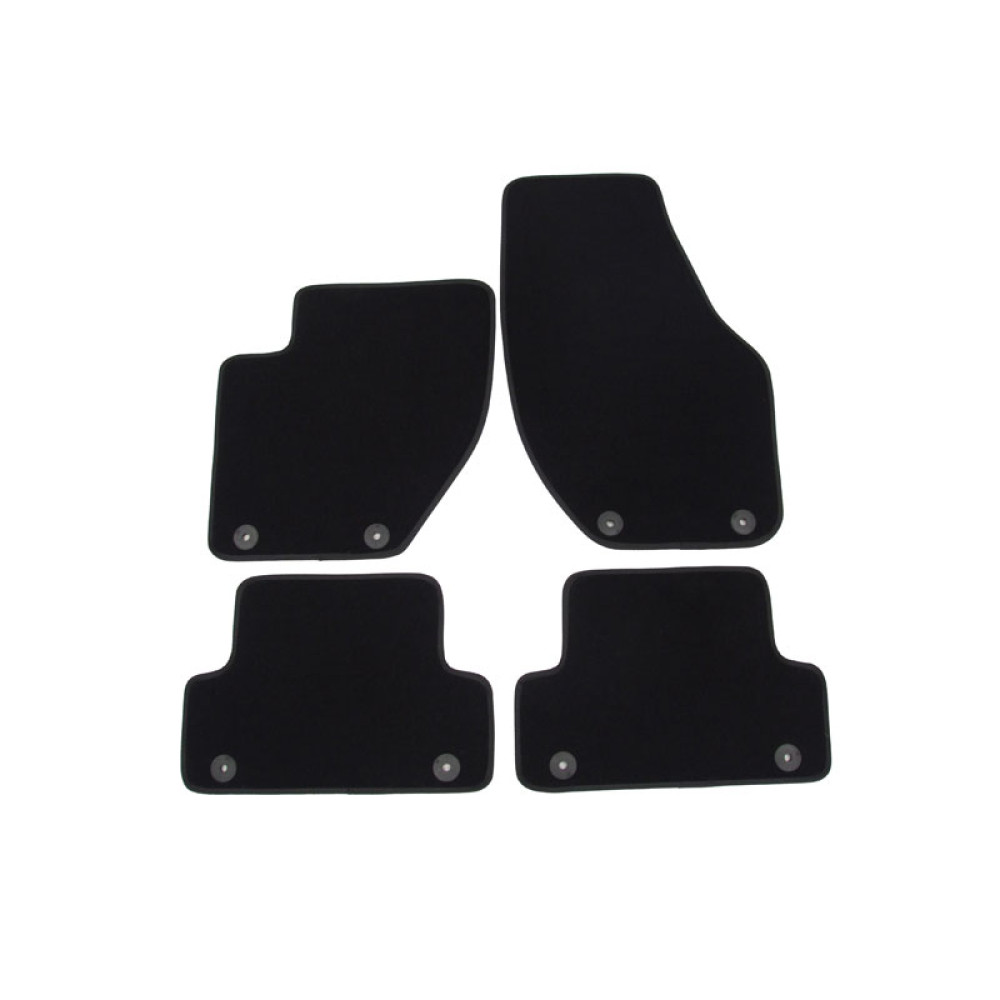 Car textile mats black VOLVO V40 II (2012-...) LUXUS