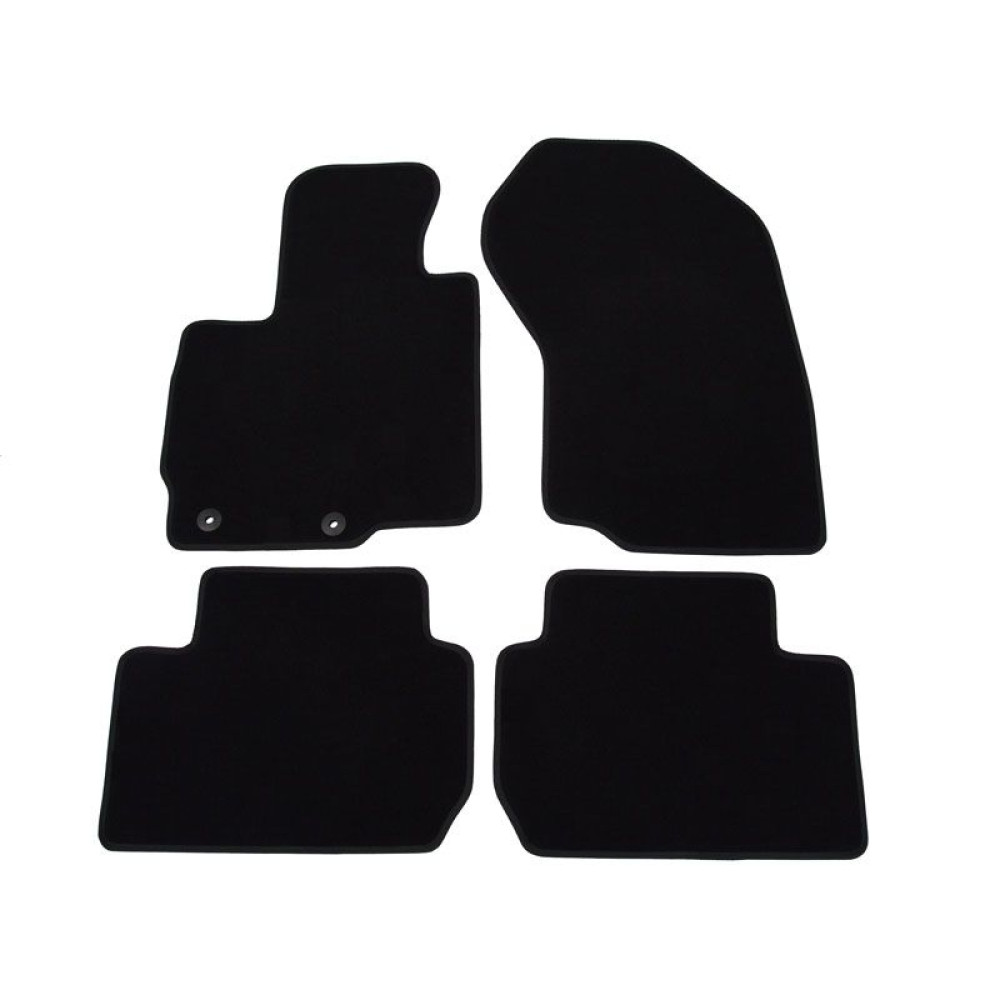 Car textile mats black MITSUBISHI OUTLANDER II (5s.) (2007-2012) LUXUS