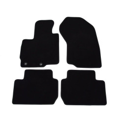 Alfombrillas textiles negras para coche MITSUBISHI OUTLANDER II (5s.) (2007-2012) LUXUS