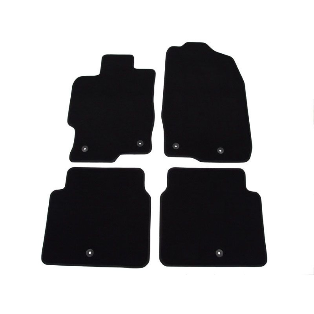 Car textile mats black MAZDA 6 (2008-2012) LUXUS