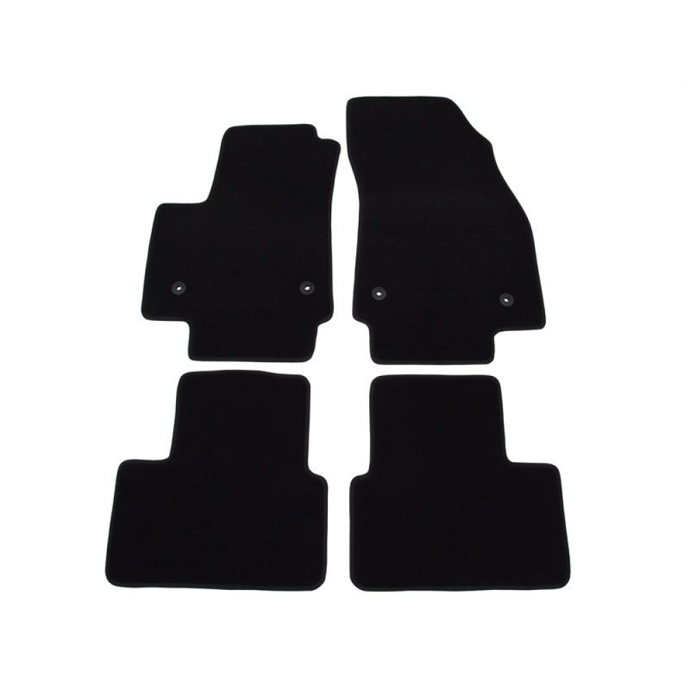Car textile mats black OPEL MERIVA B (2010-2014) LUXE