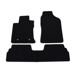 Car textile mats black TOYOTA COROLLA VERSO (5s.) (2004-2009) LUXE