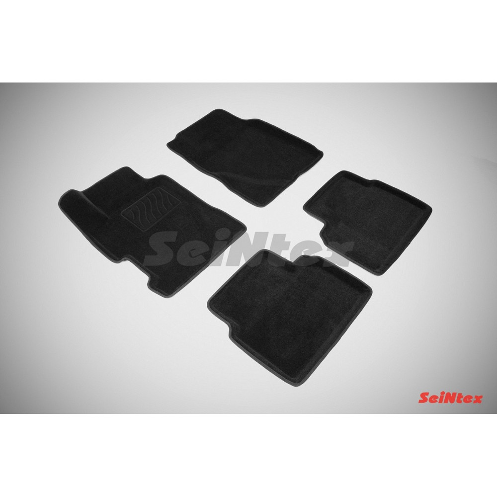 Car textile mats black 3D SEINTEX HONDA ACCORD (2003-2008)