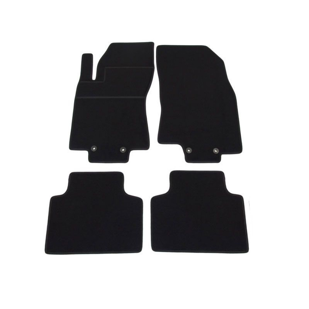 Car textile mats black NISSAN X-TRAIL (2014-...) ELEGANT