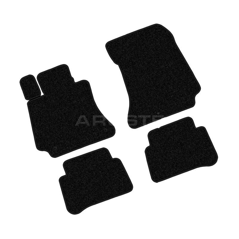 Car textile mats black MB E-class W212 (2009-2016) ECONOMIC