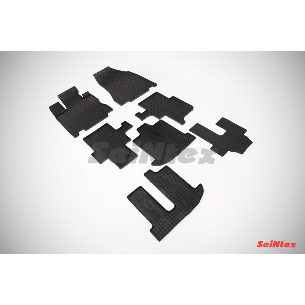 Car rubber floor mats black SEINTEX *STK* INFINITI QX60/JX35 (2012-...)
