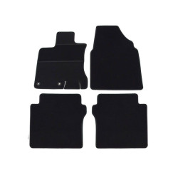 Alfombrillas textiles negras para coche NISSAN QASHQAI +2 (5v) (2008-2013) ELEGANT