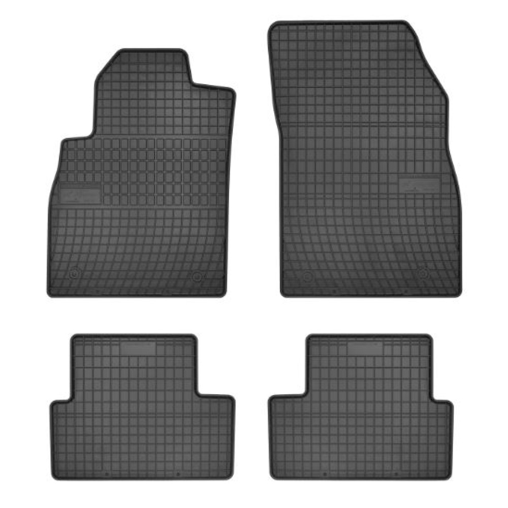 Car rubber floor mats black OPEL CASCADA (2013-...) NEGRO