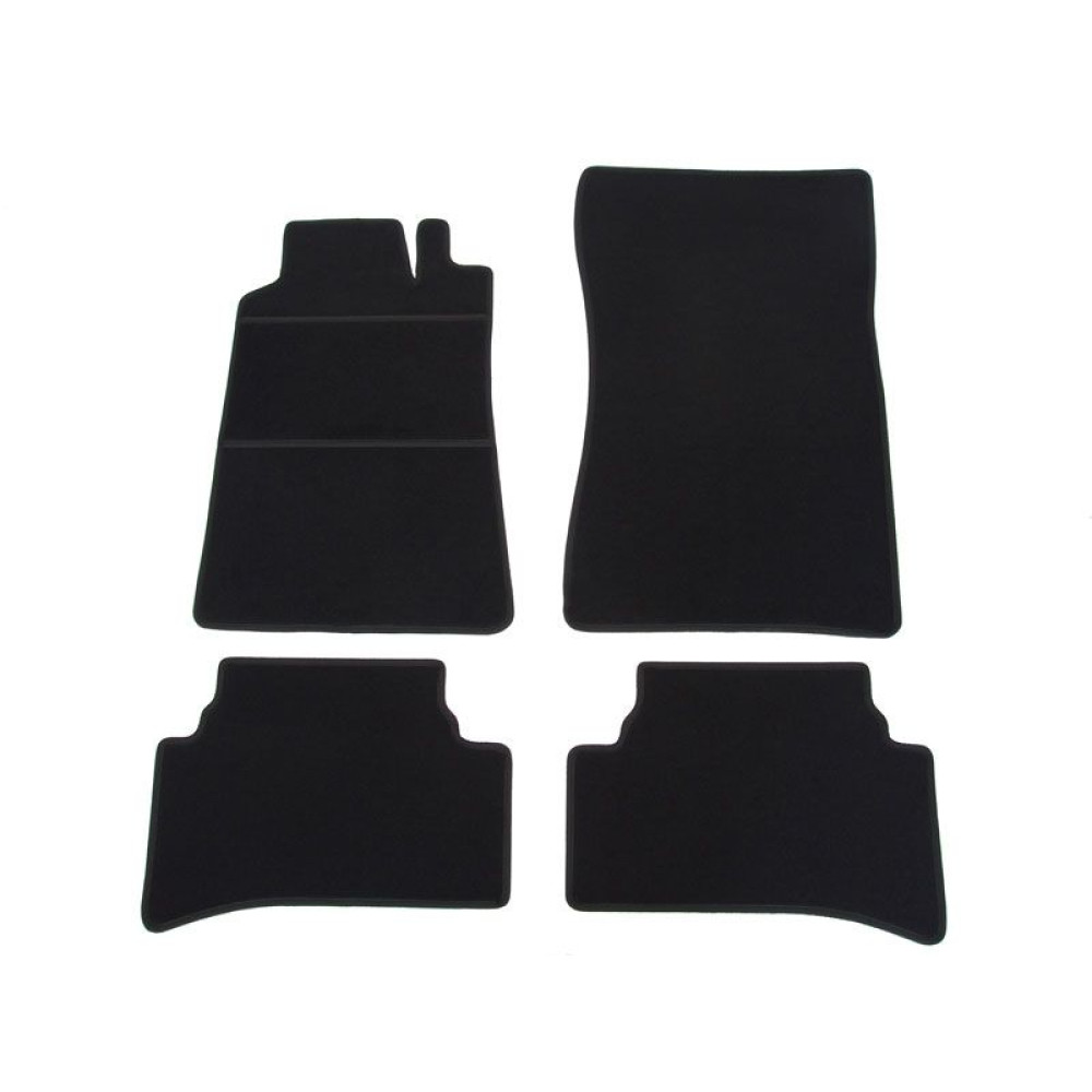 Car textile mats black MB C-class W202 (1994-2001) ELEGANT