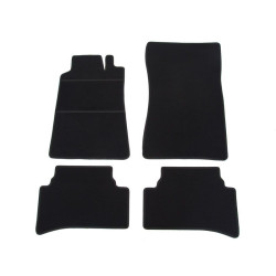 Alfombrillas textiles negras para coche MB Clase C W202 (1994-2001) ELEGANT