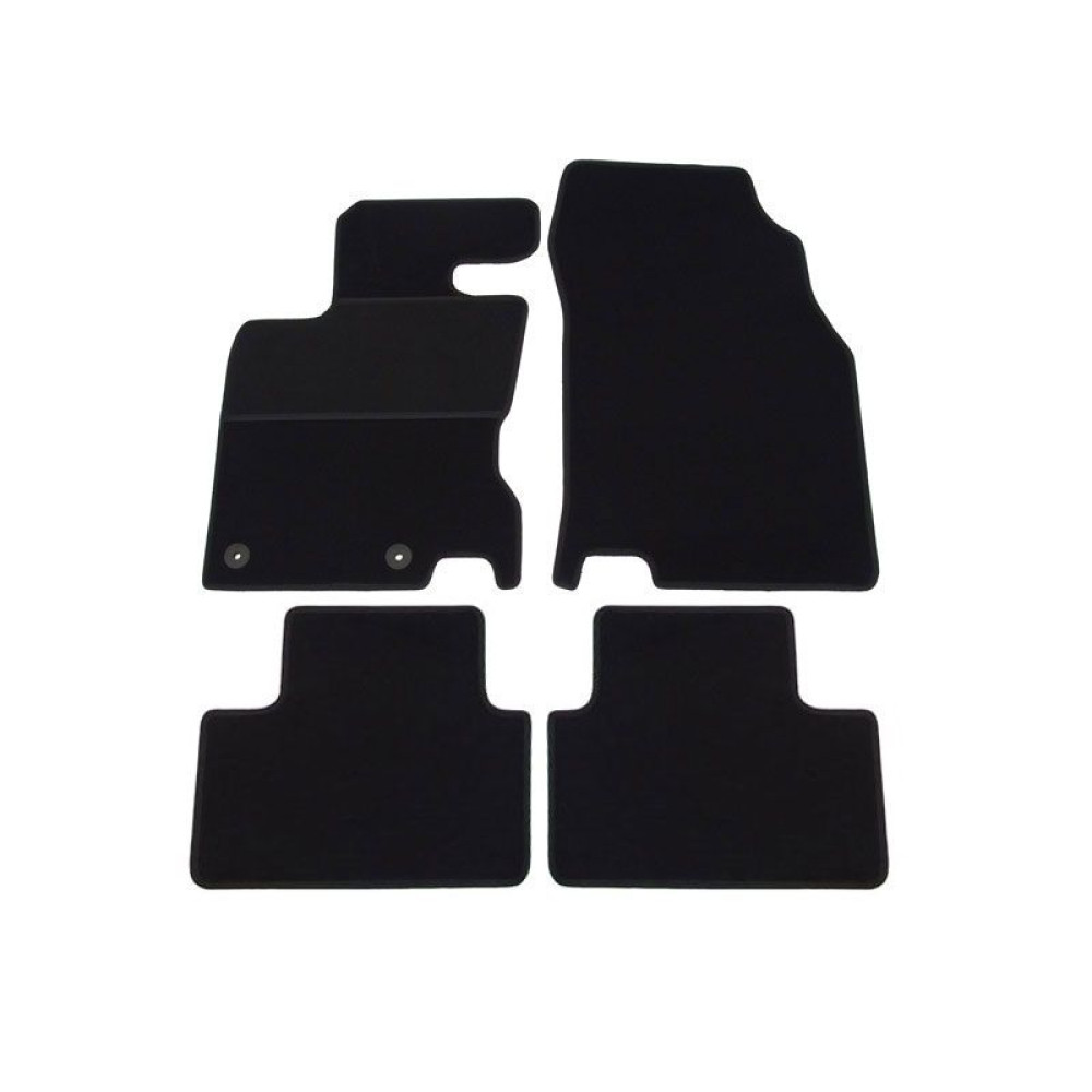 Car textile mats black RENAULT KADJAR (2015-...) ELEGANT