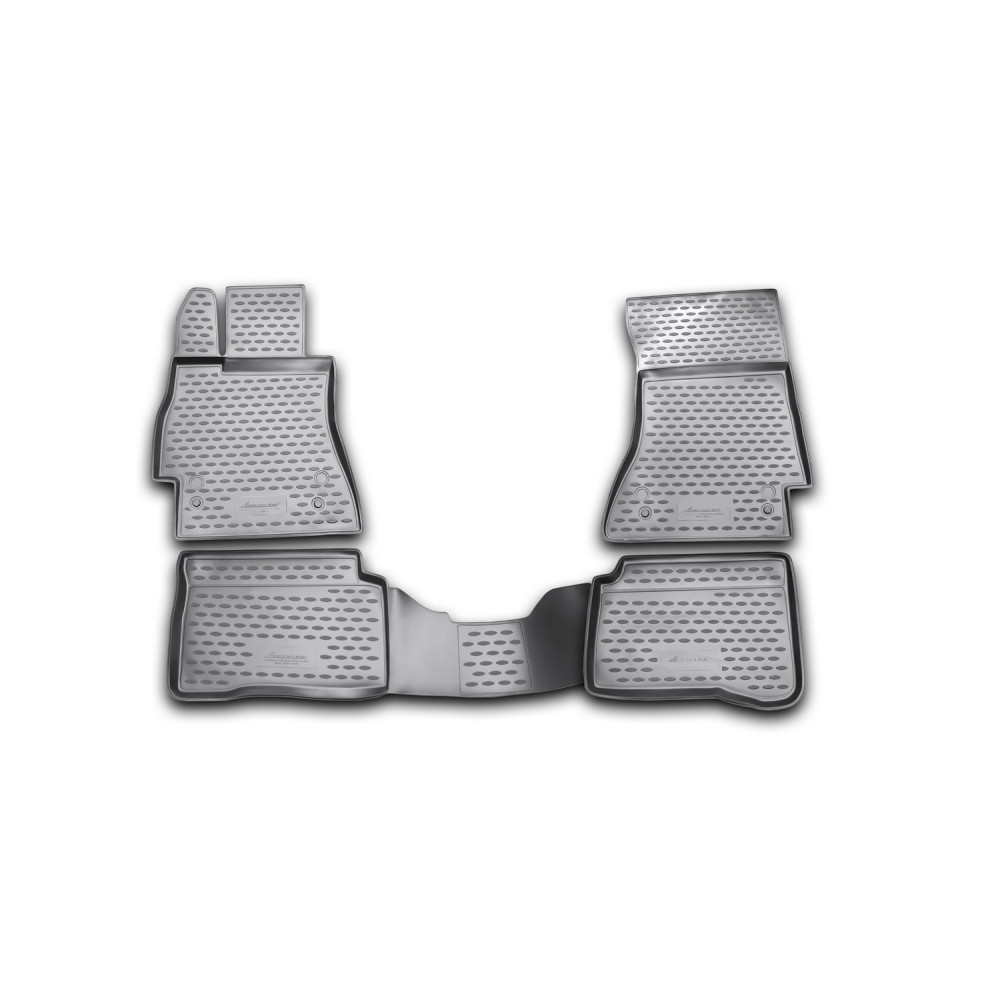 Car rubber floor mats black NOVLINE MB S-class W221 (2005-2013)