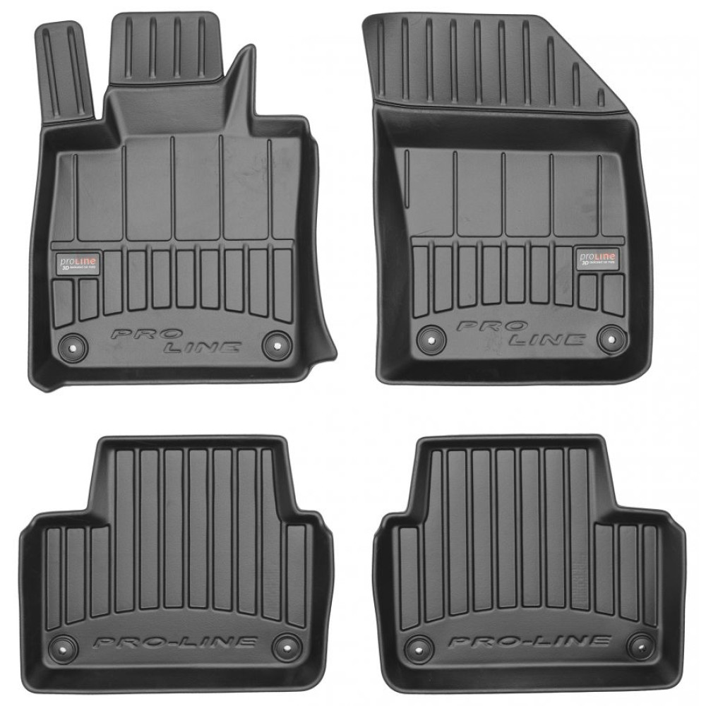 Alfombrillas de goma negras para coche VOLVO S60 III (2019-...) 3D FROGUM