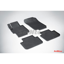 Car rubber floor mats black SEINTEX *STK* HONDA ACCORD (2003-2008)