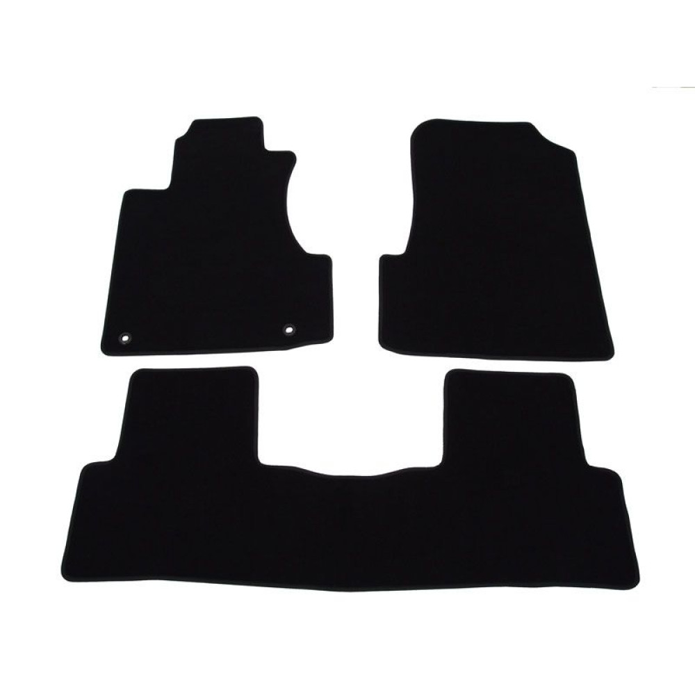 Car textile mats black HONDA CR-V III (2007-2012) LUXE