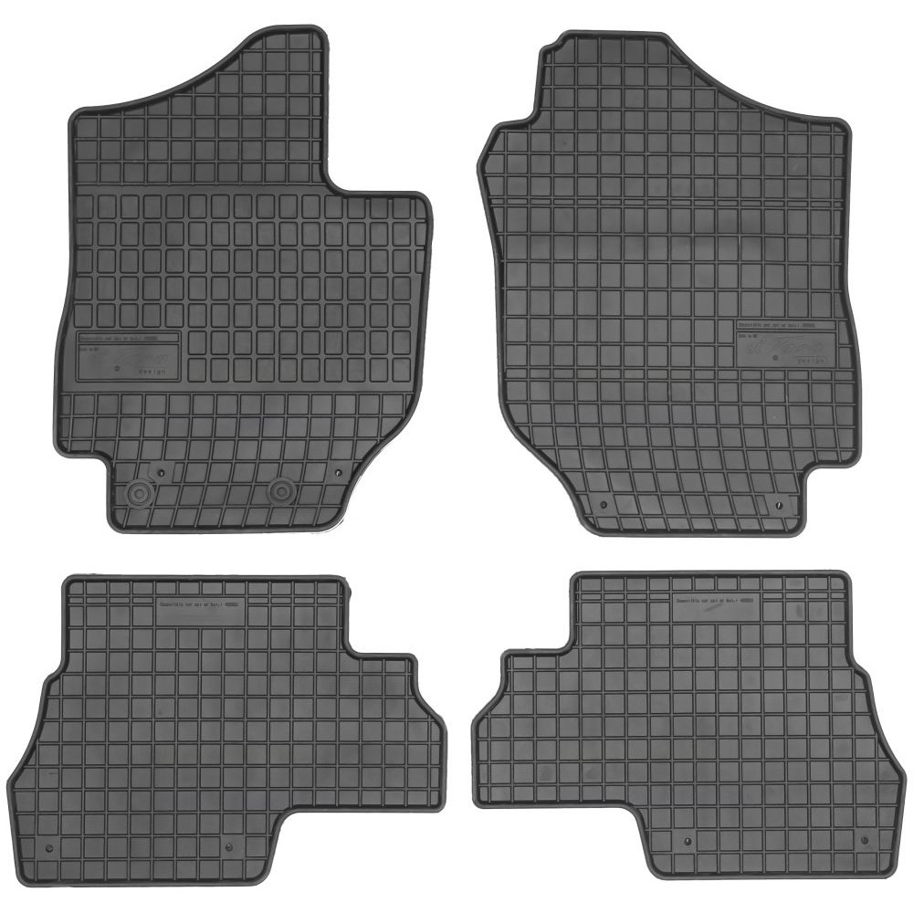 Car rubber floor mats black SUZUKI JUMNY (2018-...) NEGRO