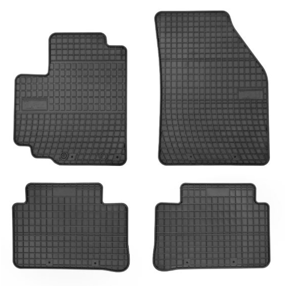 Car rubber floor mats black SUZUKI ALTO (2009-...) NEGRO