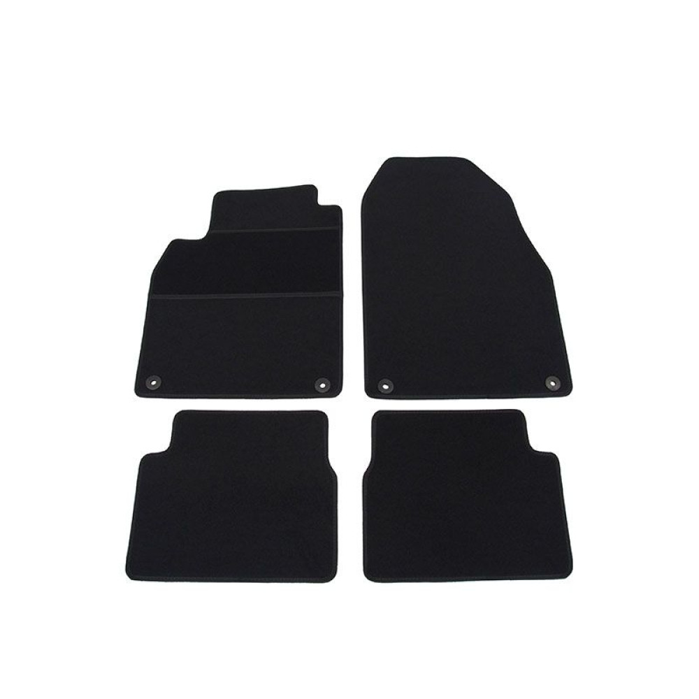 Car textile mats black SAAB 9-3 SEDAN/COMBI (2003-2011) ELEGANT