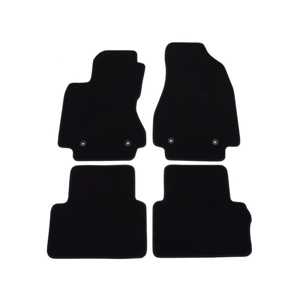 Car textile mats black NISSAN X-TRAIL (2007-2014) LUXE