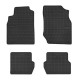 Car rubber floor mats black KIA STINGER (2018-...) NEGRO