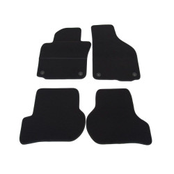 Alfombrillas textiles negras para coche SKODA OCTAVIA II (2004-2012) ELEGANT