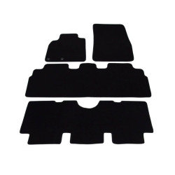 Alfombrillas textiles para coche negras RENAULT ESPACE IV (7s.)(2002-2014) LUXUS
