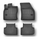 Car rubber floor mats black VW TIGUAN II (2016-...) 3D FROGUM