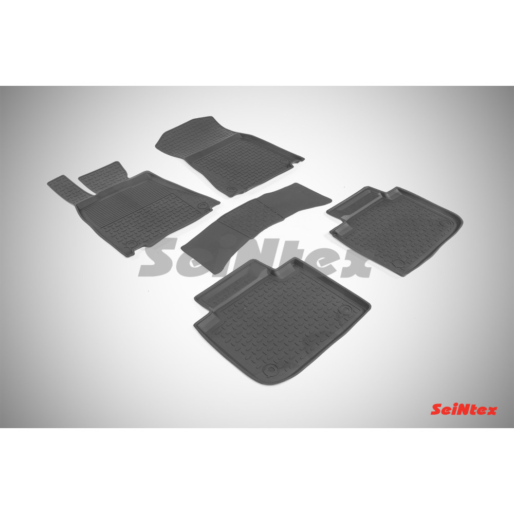 Car rubber floor mats black SEINTEX *BORT* LEXUS GS (2012-...)