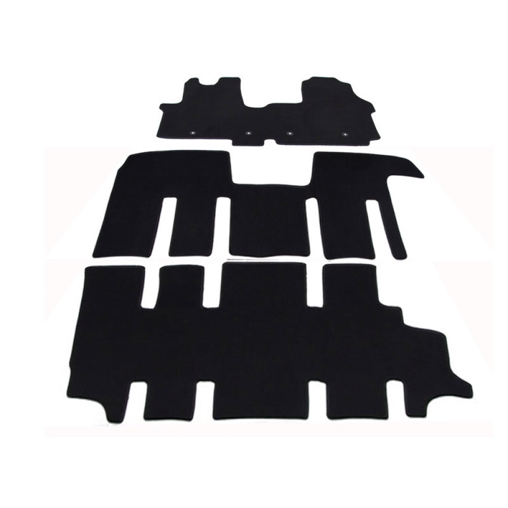 Car textile mats black RENAULT TRAFIC (9s.)(2014-...) LUXUS