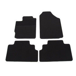 Car textile mats black TOYOTA YARIS II (2005-2011) ECONOMIC (CR)