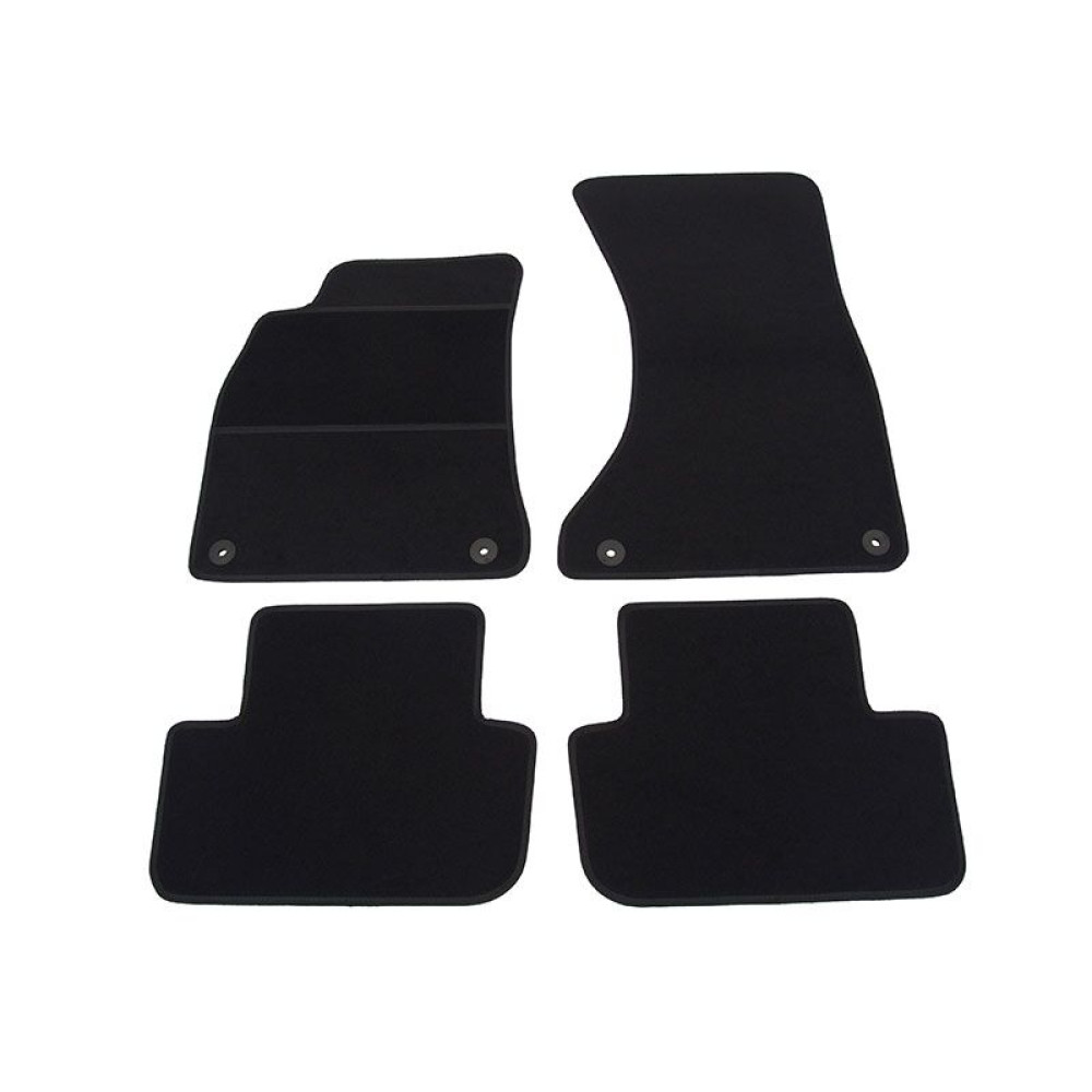Car textile mats black AUDI A4 (2008-2015) ELEGANT
