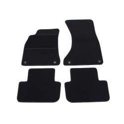 Alfombrillas textiles negras para coche AUDI A4 (2008-2015) ELEGANT