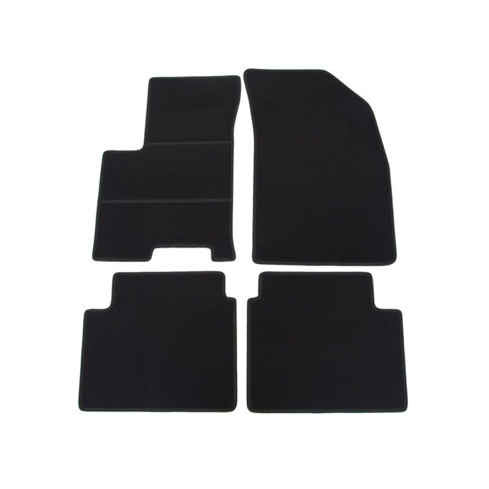 Car textile mats black CHEVROLET AVEO (2006-2011) ELEGANT